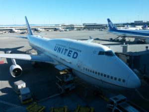 United Boeing 747 - SFO Terminal G